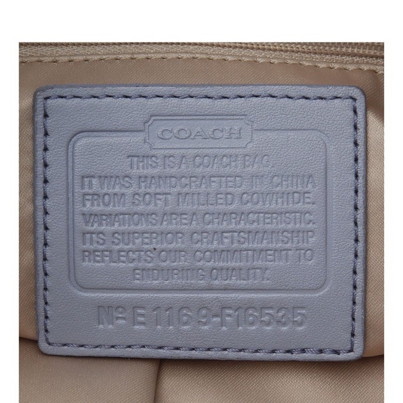 NWOT Coach periwinkle color Penelope Adjustable Shoulder Bag - Picture 5 of 5